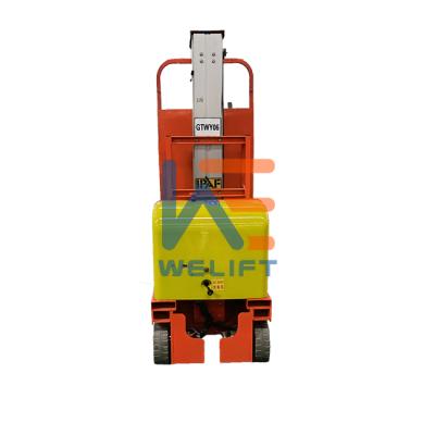 China Hotels 8m Electric Portable Hydraulic Man Lift for sale