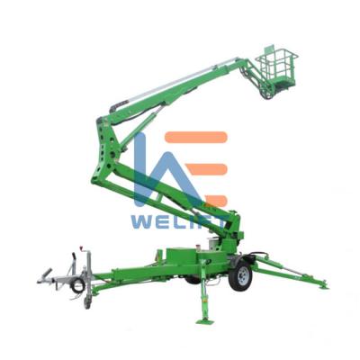 China Indoor and Outdoor Aerial Work 12m 14m 15m Cherry Picker Used Boom Lift Used Aerial Man Lift Boom Lift Construction for sale