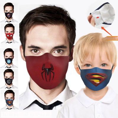 China Fashionable Cartoon Anime Facemasks Material Eco-friendly Dust Breathable Washable Backing To Customize Facemask for sale