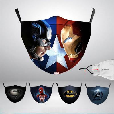 China NEW Eco-friendly Material Fashion Washable 3D Printed Anime Facemask Cotton Adjustable Mouth Air Facemask for sale