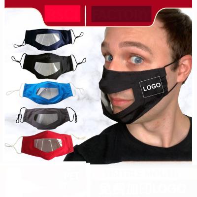 China Eco-friendly Material Transparent Plastic Cotton Supplying Facemask For The Deaf And Dumb Be Box Seen Dust Shield Protective FaceMaskes for sale