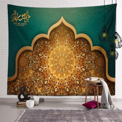 China Custom Home Gift Art Religious Tapestry Wall Hanging Muslim Decors Multicolor Ramadan 2021 for sale