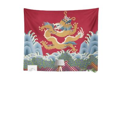 China 2021 Custom Southeast Asian Flower Pattern Wall Tapestry Print Hanging for sale