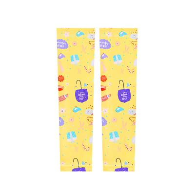 China 2021 New Fashion Cartoon Style Breathable Anti UV Waterproof Children Arm Sleeves For Kids Cycling for sale