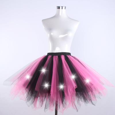 China Breathable Vintage 1950s Mini Tulle Skirt Womens Adult Ballet Tutu Skater Skirt For Cosplay Party for sale