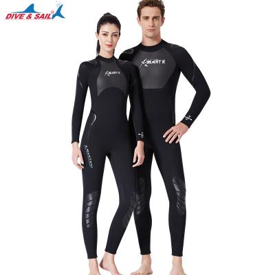 China QUICK DRY PIQUE & SAIL Winter Swimming Cold Snorkeling Pants New 3mm Diving Suit Warm Men's Diving Suit Women's One-Piece Long Sleeve for sale