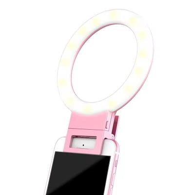 China Newest Convenient Type Universal Circle Selfie Ring Led Phone Lights Beauty Flash To Fill Light For Mobile Phone for sale