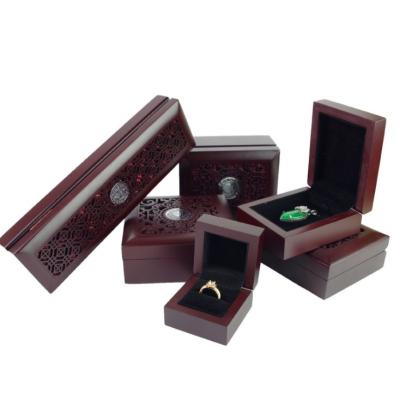 China Wholesale Recycled Materials Factory Necklace Ring Earring Jewelry Packaging Gift Wooden Box for sale