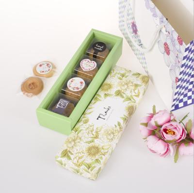 China China Recyclable Factory Wholesale Cardboard Paper Packaging Gift Box For Sweet Food Mooncake/Macaron Packaging for sale