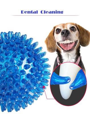 China Dog Play and Squeaky Toy Spike TPR Dental Dental Cleaning Dog and Aggressive Dog Chew Toy Health Dog Odorless Ball Durable for sale