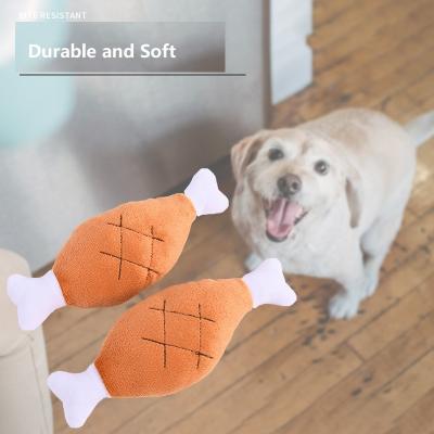 China Highly Popular Hot Selling Stuffed Toy Dog Toy Durable Interactive Food Squeaky Squeaky Simulation Dog Plush Pet Toy for sale