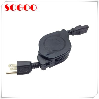 China conjunto retrátil do cabo de alimentação de 12v 220v 240v para ambos C.C. /AC à venda