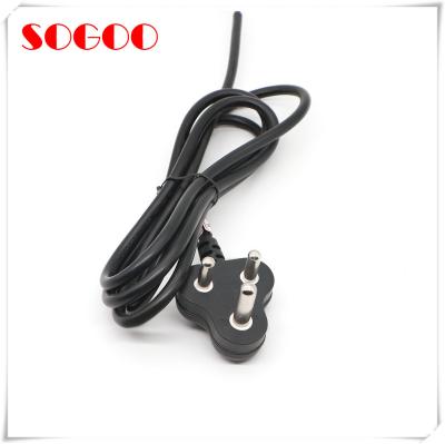 China AC Power Cable Assembly South Africa 3 Pin Plug BS546 To C19  For Refrigerator for sale