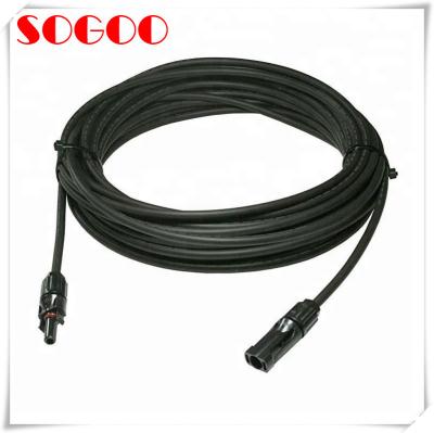 China Cabo de extensão MC4 preto, conjunto de cabo solar com o conector MC4 à venda