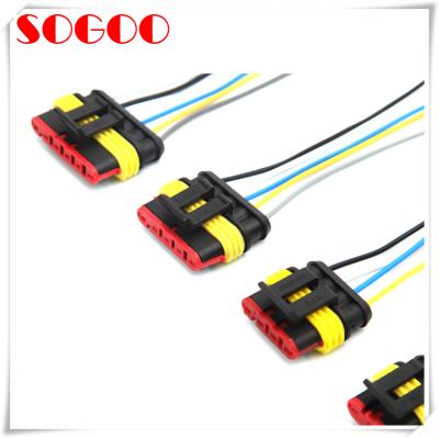 China Waterproof Auto Wiring Harness , Customized Length Terminal Wiring Harness for sale