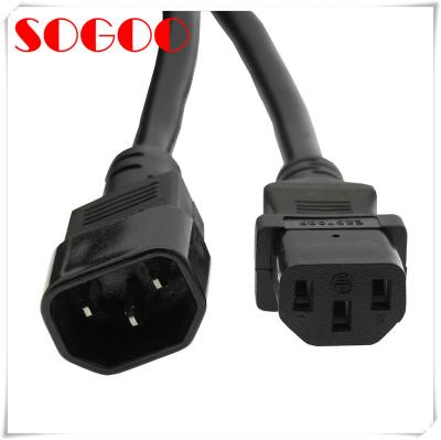 China AC Power Cable Assembly US Standard Grounding C19 To C13 Power Cord for sale