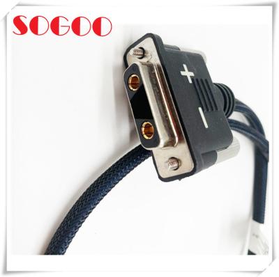 China Industrial Custom Cable Assemblies 48v Dc PM3 PM10 Power Cord Panel Mount Cable for sale