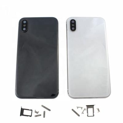 China Other high quality backshell cover for iphone X battery back door glass chassis with frame for sale