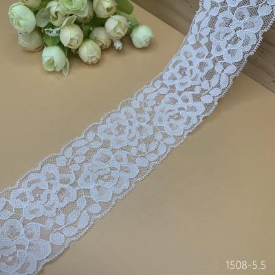 China Viable Factory Selling 6cm Nylon Spandex Lingerie Stretch Lace Spandex Fancy Trim New for sale