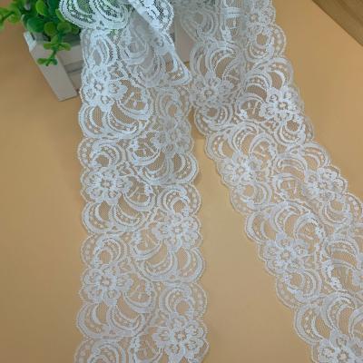 China Durable High Quality Nylon Spandex Garment Trimming Elastic Lace Trim Stretch Lace for sale