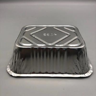 China Eco-friendly Disposable Disposable Aluminum Foil Food Container Food Tray Lunch Box For Food Packaging for sale