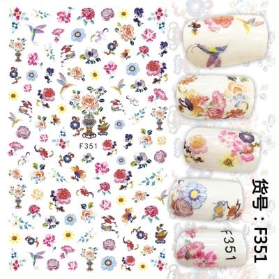 China 2020 Waterproof High Quality Cute 3d Nails Design Art Sticker Decals for sale