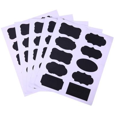 China Hot Selling Label Chalkboard Labels Kids Blackboard Sticker Chalk Board Craft Stickers With Marker Pen for sale