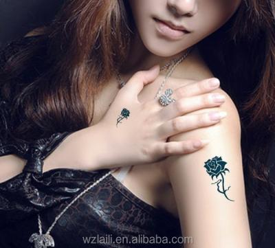 China Temporary Flower Rose Body Art High Quality Customized Temporary Tattoo Stickers for sale