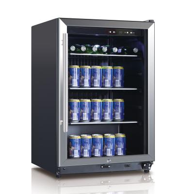 China BEVERAGE COOLER 131L BLACK LED DISPLAY for sale