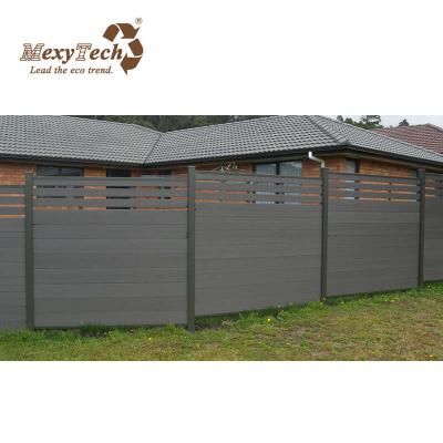 China Outdoor plastic composite wpc garden fence mid lattice fence gates and easily assembled fence for sale