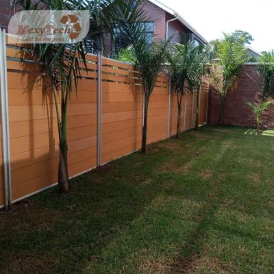 China Guangdong easily assembled wholesale recyclable material fence wpc fence 6' x6 fence panels for sale