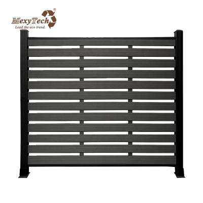 China Easily Assembled WPC Wall Fence Door Panel Board Lattice Sets Weather Heavy Duty Fence Panels for sale