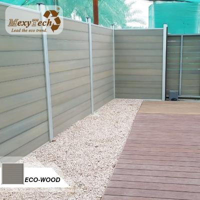 China Easily assembled substitution for concrete privacy fence co extrusion wpc panels cpmposite garden privacy fence for sale