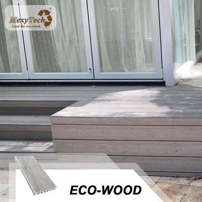 China 2021 Traditional Hot Embossing Decking 3D Export To Europe Anti-fire Decking for sale