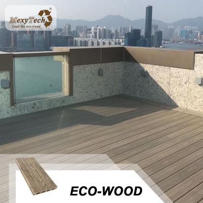 China 2020 new style modern decking best material wood composite deck 3d grain wpc decking for sale