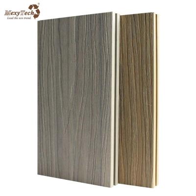 China Easily assembled covered design coextrusion wood texture exterior wpc decking for sale