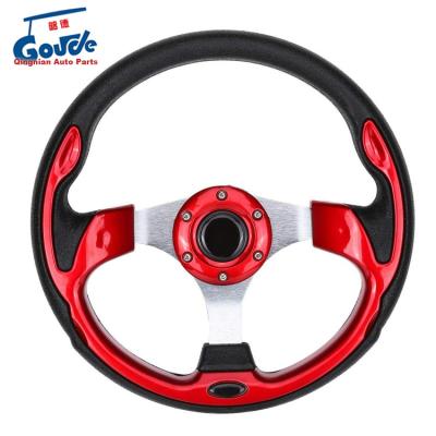 China Golf Cart Parts And Replacements Red Color Steering Wheel For EZGO Club Car Yamaha Golf Carts for sale