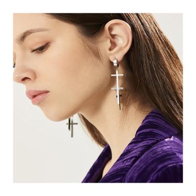 China 2021 Trend High Quality Fashionable Woman's Other Hot Selling Big Long Earring Geometric Earring for sale