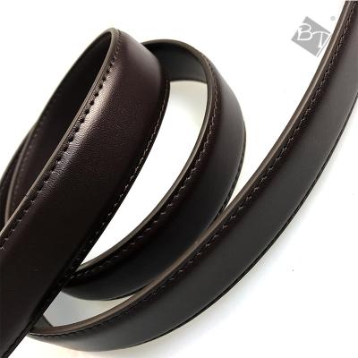 China Good Quality Eco-friendly Cow Hide Man Leather Genuine Leather Belt Without Buckle Small MOQ for sale