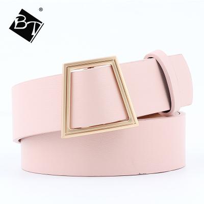 China Wholesale Simple Characteristic ALLOY Fashion Women Belts With Ladder Shaped Buckle for sale