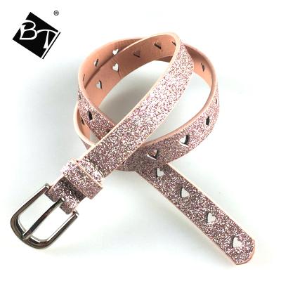 China Fashion.Casual Lovers Girl Kids Pink Bling Punch Belts for sale