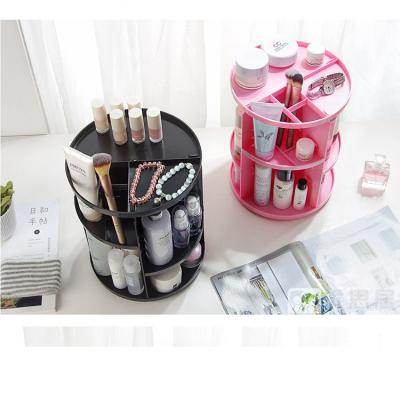 China Sustainable 360 ​​Degree Rotating Cosmetic Storage Box Disassemble Acrylic Rotating Makeup Organizer for sale