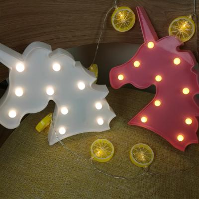 China Unicorn Shape Pet Animal Marquee Light for sale