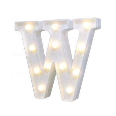 China Indoor Plastic Battery Cable Letters Marquee Letter Night Light for sale