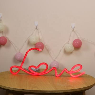 China Home Decor Led Neon Wired Decoration Led Neon Love Sign Light for sale