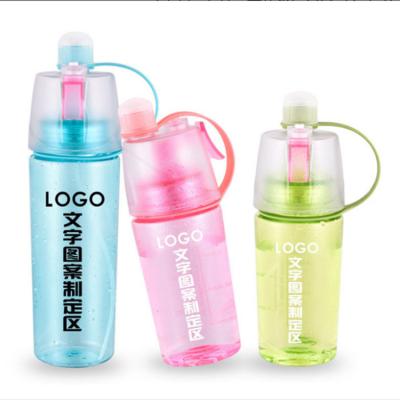 China Viable Mist Spray Drinking Water Bottle Insulated Mist Sport Drinking Water Bottle With Mist Sprayer for sale