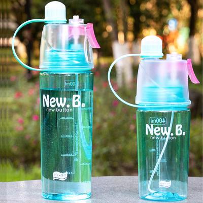 China Sustainable Outdoor Sports Drnking Mist Spray Cooling Drinking Water Bottle for sale