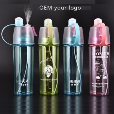 China Sustainable Plastic Sport Mist Spray Drinking Water Bottle for sale