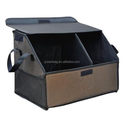 China Polyester Car Trunk Storage Organizer Foldable Cargo Storage Folding Container Box for sale