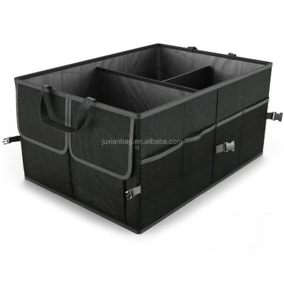 China Premium Quality Polyester Cargo Trunk Organizer Collapsible Auto Trunk Organizer Cargo Storage for sale